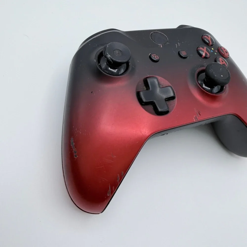 Microsoft Xbox One Wireless Controller Model 1708 Volcano Shadow Red Black